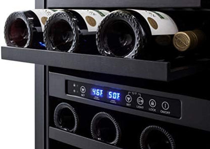 Summit 18” Wine Cellar, Stainless Steel- SWC182Z | 28 Bottle Capacity, Commercially Approved, 3.3 cu.ft.Capacity, Built-In