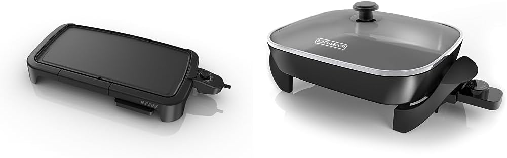 BLACK+DECKER 8-Serving Electric Griddle with Warming Tray