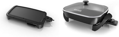 BLACK+DECKER 8-Serving Electric Griddle with Warming Tray