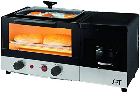 SPT BM-1120B: 3-in-1 Breakfast Maker, Stainless Steel & Black
