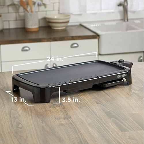 BLACK+DECKER 8-Serving Electric Griddle with Warming Tray