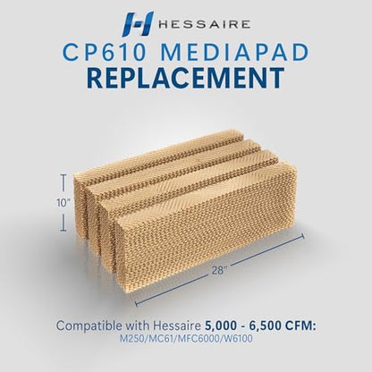 Hessaire Replacement Media Pads for Models: MC61M,MC61V,M250,MFC6000, 5300 CFM