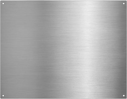 Summit 24" Wide Stainless Steel Backsplash | 24” Height Kitchen Backsplash, Dimensions 24.0" H x 24.0" W x 0.06" D, Made in the USA