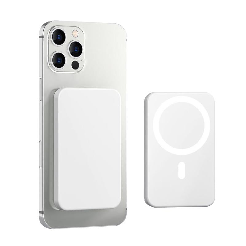 5000mAh Magnetic Power Bank for iPhone 12–17 Series, Works Best with MagSafe Case or No Case, Portable Wireless Charger fathersdaygift