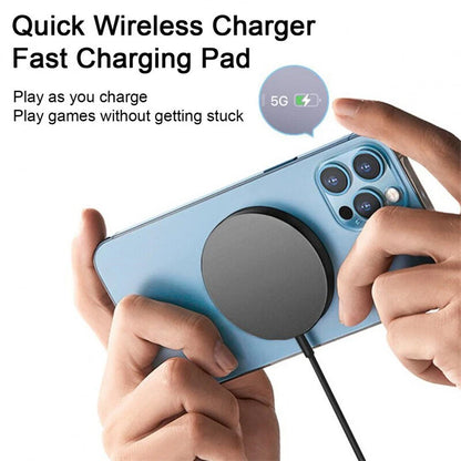 15W Magnetic Fast Wireless Charger Pad For SamsungS24 Ultra iPhone 16 15 Pro LOT