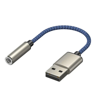 New USB Type A To 3.5mm AUX Female Audio Headphone Jack Cable Adapter Lot