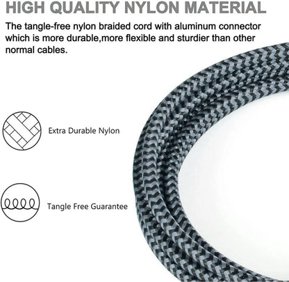 Braided USB C Type-C Fast Charging Data SYNC Charger Cable Cord 3/6/10FT Lot