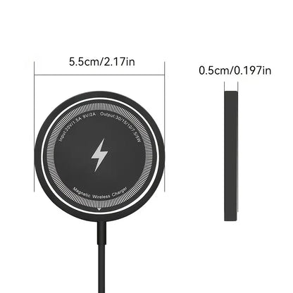 15W Magnetic Fast Wireless Charger Pad For SamsungS24 Ultra iPhone 16 15 Pro LOT