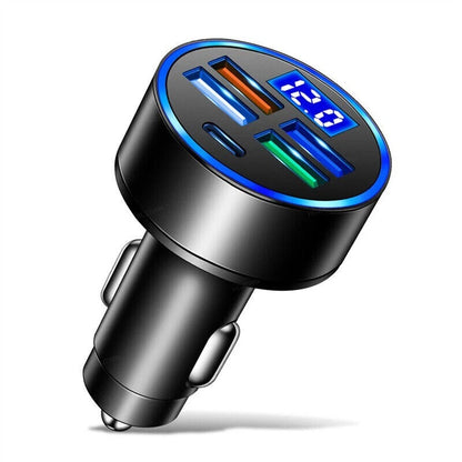 5 USB Port Super Fast Car Charger Adapter for iPhone Samsung Android Phone LOT