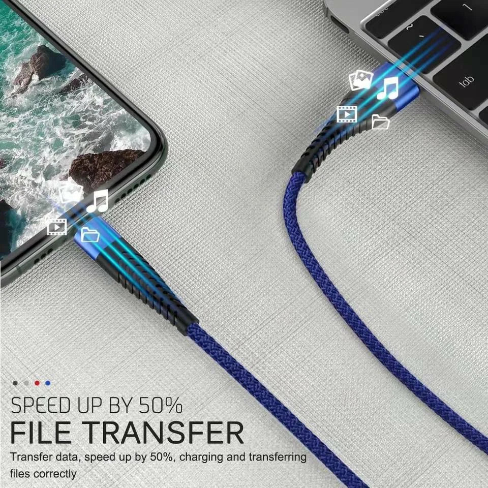 Braided USB C Type C Fast Charging Data Cable Cord for iPhone 16 Pro Max 15 lot